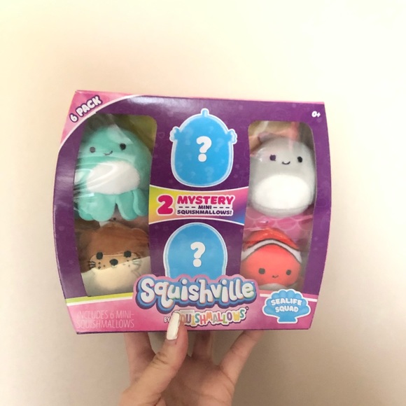 Squishmallows Other - NEW 6pack Squishville Sea Life Squishmallows